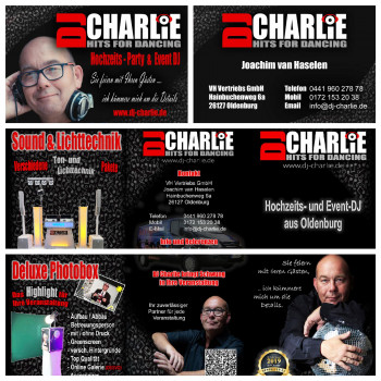 Neue Flyer und Visitenkarten - Update bei DJ Charlie 