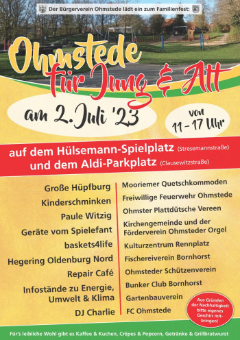 Musik und Moderation auf dem Ohmsteder Bürgerfest mit DJ Charlie