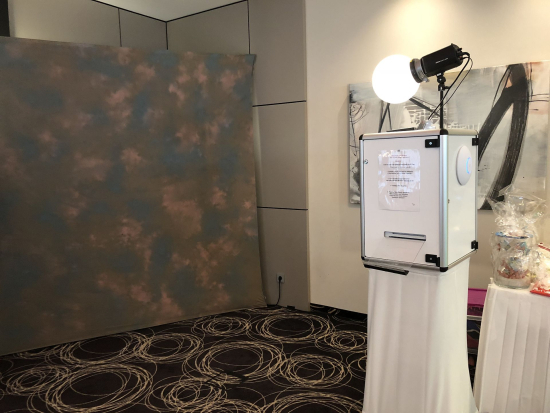 Fotobox aufgestellt