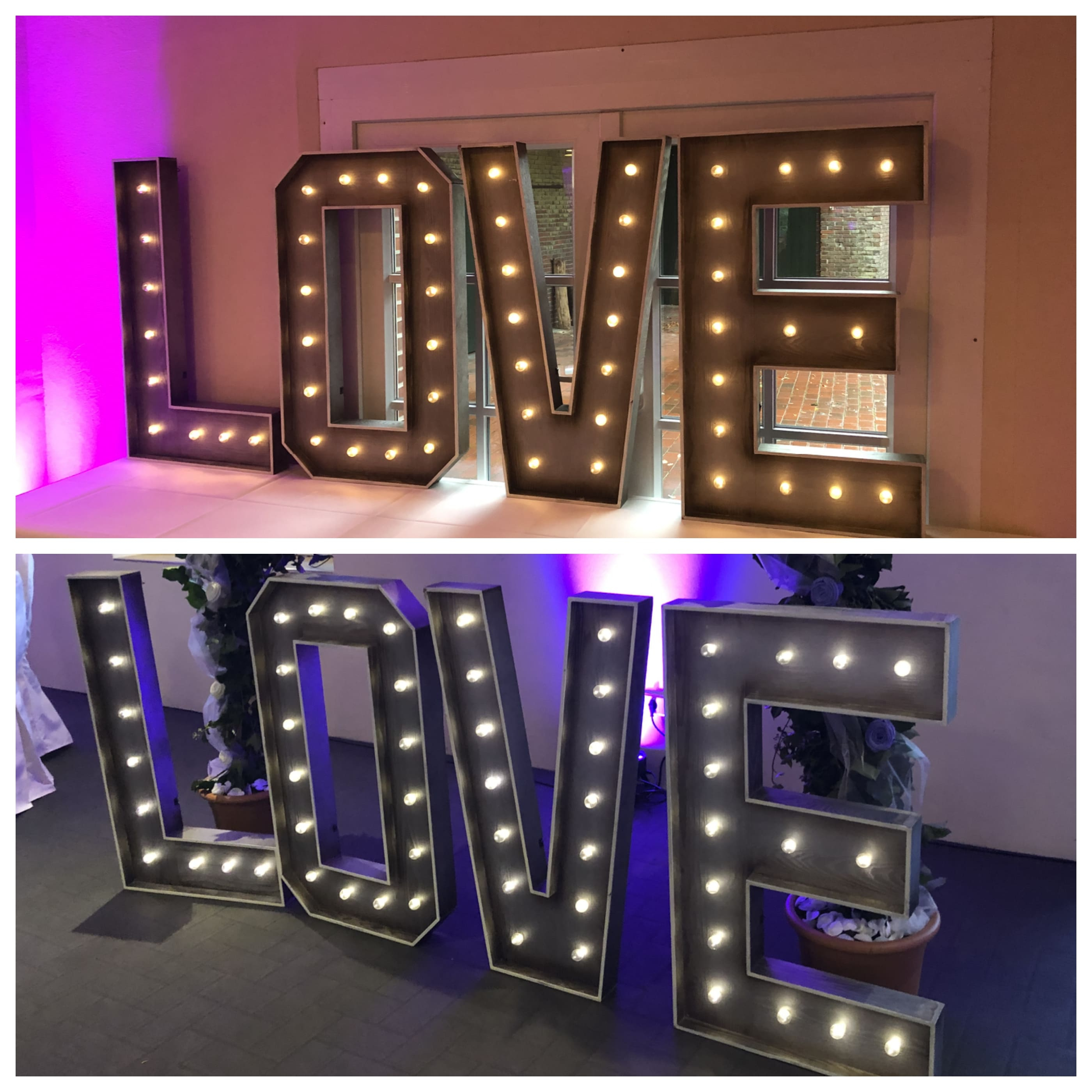 "LOVE" Aufstellbuchstaben